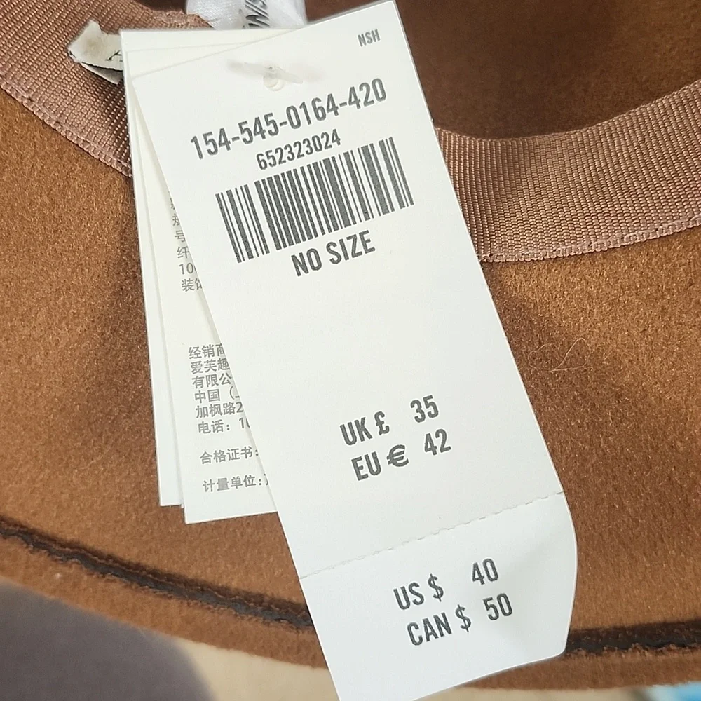 Abercrombie & Fitch Stylish Brown Boho  Hat Western